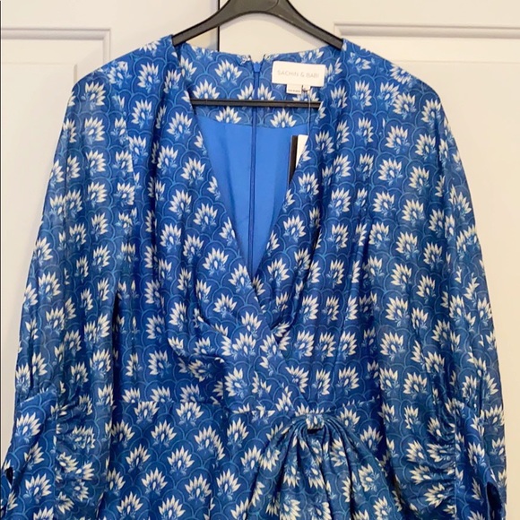 NWT Sachin + Babi Rae Print Midi Dress - Picture 4 of 15